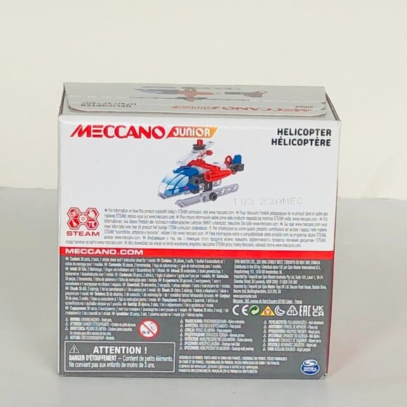MECCANO Junior Helicopter STEAM building kit  For Age 5+  New Sealed - Picture 9 of 12